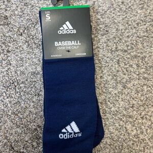 Adida Blue Over-the-Calf Baseball Socks